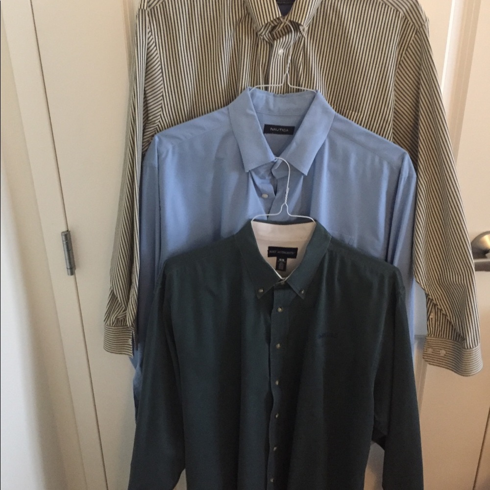 3 shirts, 1 price Two Nautica ,one Port Authoriy